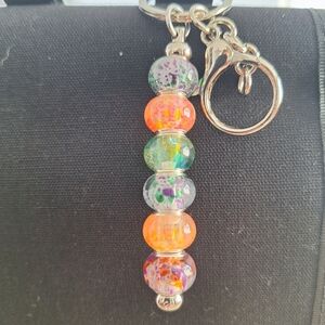 Colorful Beaded Keychain